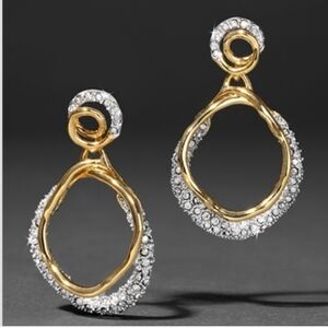 Alexis Bittar Solanales Gold Crystal Orbit Drop Post Earring